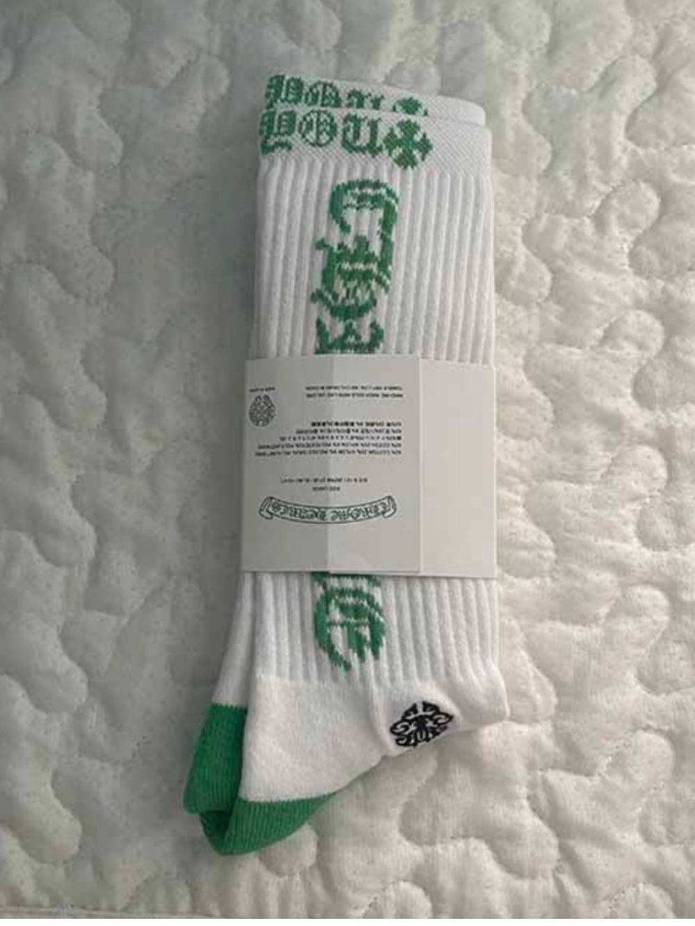 Chrome Hearts Classics Socks White/Green - Picture 5 of 6